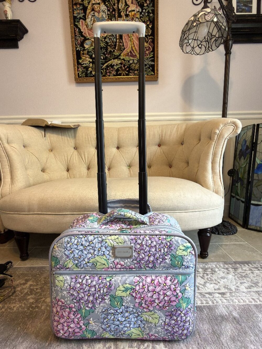 Vera Bradley Rolling Carry-on Luggage Briefcase - Picture 3 of 14